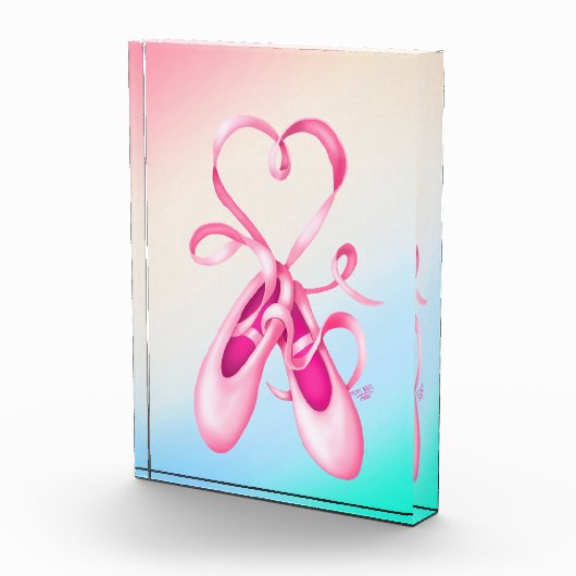 Coquette Ballet Dance Slippers KiniArt Fotoblock (Rechts)