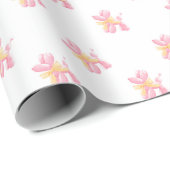Coquette Balloon Dog Pattern Geschenkpapier (Rolleneckpunkt)
