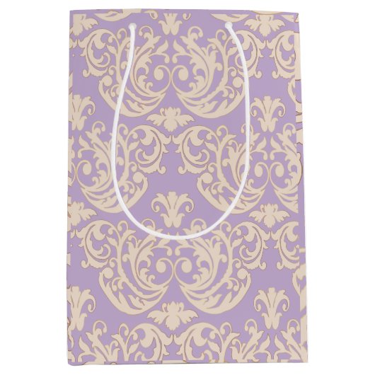 Coquette Baroque Lavender Gift Bag Mittlere Geschenktüte (Vorderseite)