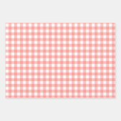 Coquette Berry Erster Geburtstag Rot Gingham Geschenkpapier Set (Vorderseite 2)