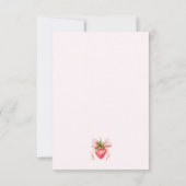 Coquette Berry First Birthday Dankeskarte (Rückseite)