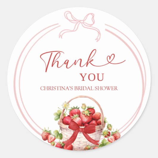 Coquette Berry in der Liebe Danke, Aufkleber (Vorderseite)