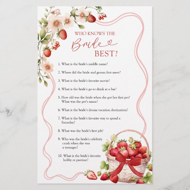 Coquette Berry in der Liebe, der die Braut am best (Vorderseite)