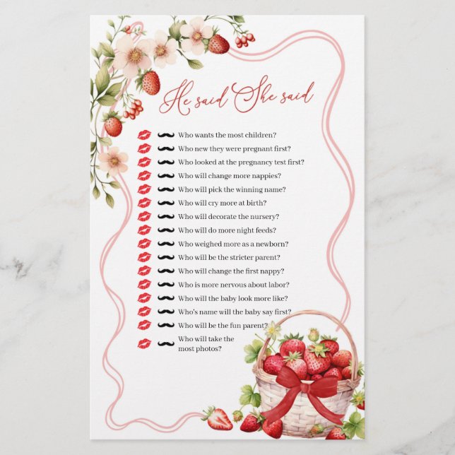 Coquette Berry in der Liebe sagte er sagte, sie sa (Vorderseite)