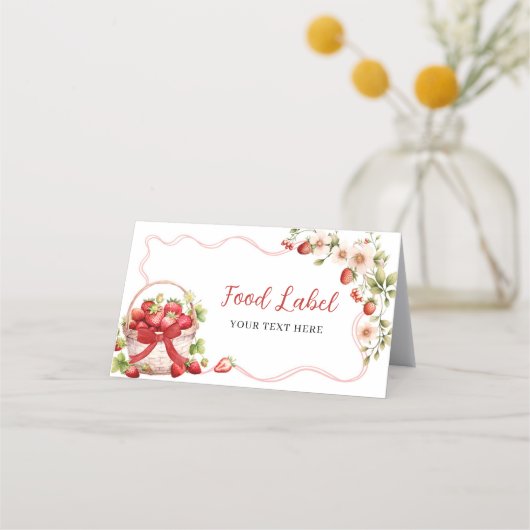 Coquette Berry in Liebe Brautparty Lebensmitteleti Terminkarte (Rückseite)
