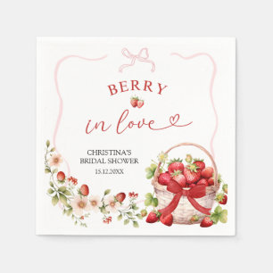 Coquette Berry in Liebe Brautparty Napkins Serviette