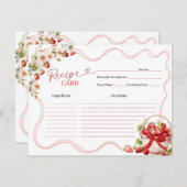 Coquette Berry in Liebe Brautparty Rezept Karte (Vorne/Hinten)