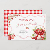 Coquette Berry in Liebe Dusche Danke Karte (Vorne/Hinten)