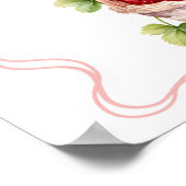 Coquette Berry in Liebe Party Unterschrift Poster (Ecke)