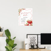 Coquette Berry in Liebe Sage nicht Bride Game Sign Poster (Heimbüro)