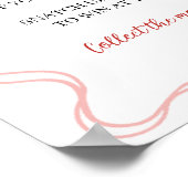 Coquette Berry in Liebe Sage nicht Bride Game Sign Poster (Ecke)