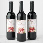 Coquette Berry in Liebe Weinflaschen Etikett (Flaschen)