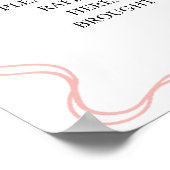 Coquette Berry Liebe Weinroute Mendrisiotto Poster (Ecke)