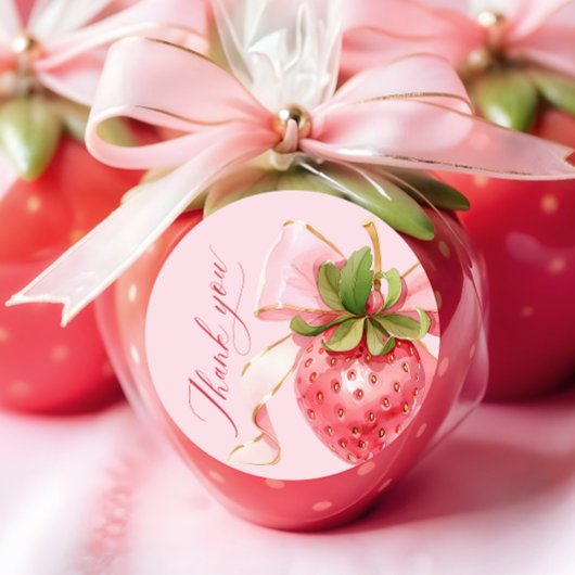 Coquette Berry Sweet Baby Dusche Runder Aufkleber