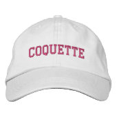 Coquette Bestickte Baseballkappe (Vorderseite)