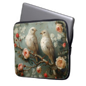Coquette Birds Floral Laptopschutzhülle (Vorderseite Links)