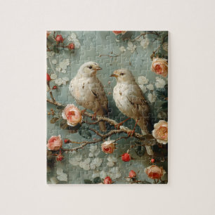 Coquette Birds Floral Puzzle