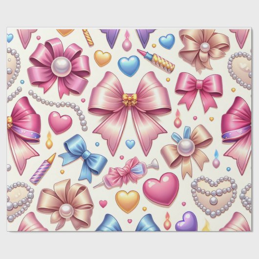 Coquette Birthday Umschlag Papier, Bogen, Perlen & Geschenkpapier (Flach)
