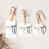 Coquette Black Bow Zähmung der Knoten Danke Geschenkanhänger