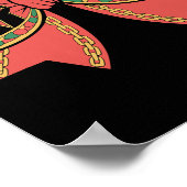 Coquette Black History Monte African American Bow Poster (Ecke)