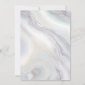 Coquette Blue Bow Boy Baby Dusche Einladung (Rückseite)