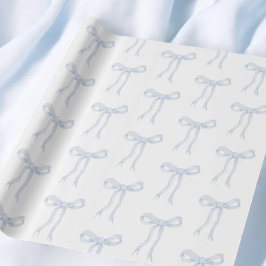 Coquette Blue Bow Ribbon binden Knoten Geschenkpapier