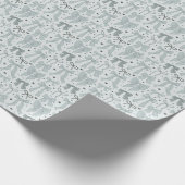 Coquette Blue Bows & Hearts Geschenkpapier (Ecke)