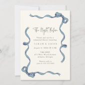 Coquette Blue The Night Before Probe Dinner Einladung (Vorderseite)