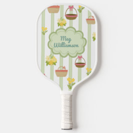 Coquette Blumenkörbe Personalisiert Name & Slogan Pickleball Schläger