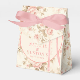 Coquette Blush Pink Bow Floral Baby Dusche nach Ma Geschenkschachtel