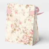 Coquette Blush Pink Bow Floral Baby Dusche nach Ma Geschenkschachtel (Rückseite)
