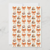 Coquette Bogen fallen in Liebe Coffee Orange Edita Einladung (Rückseite)