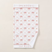 Coquette Bogen Wasserfarbe Badhandtuch Set (Handtuch)