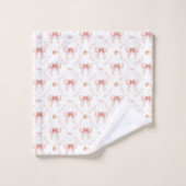 Coquette Bogen Wasserfarbe Badhandtuch Set (Waschlappen)