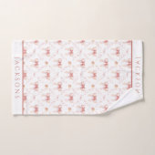 Coquette Bogen Wasserfarbe Badhandtuch Set (Handtuch)