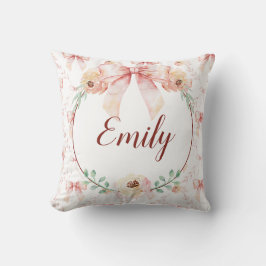 Coquette Bogen Wasserfarbe Kissen