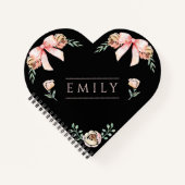 Coquette Bogen Wasserfarbe Notizblock (Vorderseite)