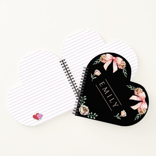 Coquette Bogen Wasserfarbe Notizblock (Innenseite)