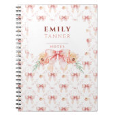 Coquette Bogen Wasserfarbe Notizblock (Vorderseite)