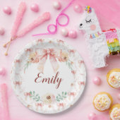 Coquette Bogen Wasserfarbe Pappteller (Party)