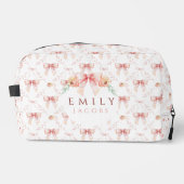 Coquette Bogen Wasserfarbe Waschbeutel (Vorderseite)