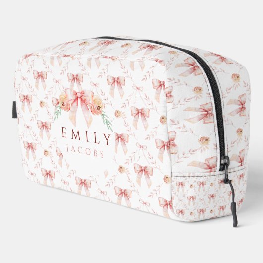 Coquette Bogen Wasserfarbe Waschbeutel (Rechte Ecke)