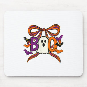Coquette Boo Ghost Bow Niedlich Spooky Funny Hallo Mousepad
