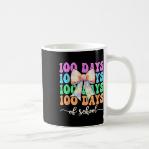 Coquette Bow 100 Tage der Schule Mädchen 100. Tag Kaffeetasse