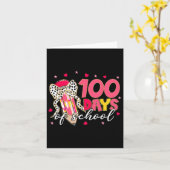 Coquette Bow 100 Tage Schulstift Mädchen Kinder Karte (Gelbe Blume)
