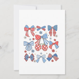 Coquette Bow 4. Juli USA Patriotic Einladung
