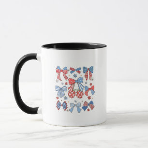 Coquette Bow 4. Juli USA Patriotic Tasse