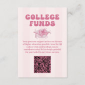 Coquette Bow Abschluss Uni Fonds Begleitkarte (Vorderseite)