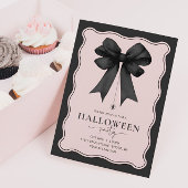 Coquette Bow Adult Halloween-Party Einladung