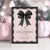Coquette Bow Adult Halloween-Party Einladung